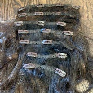 Bellami 18” Chocolate Brown Clip-In Extensions
